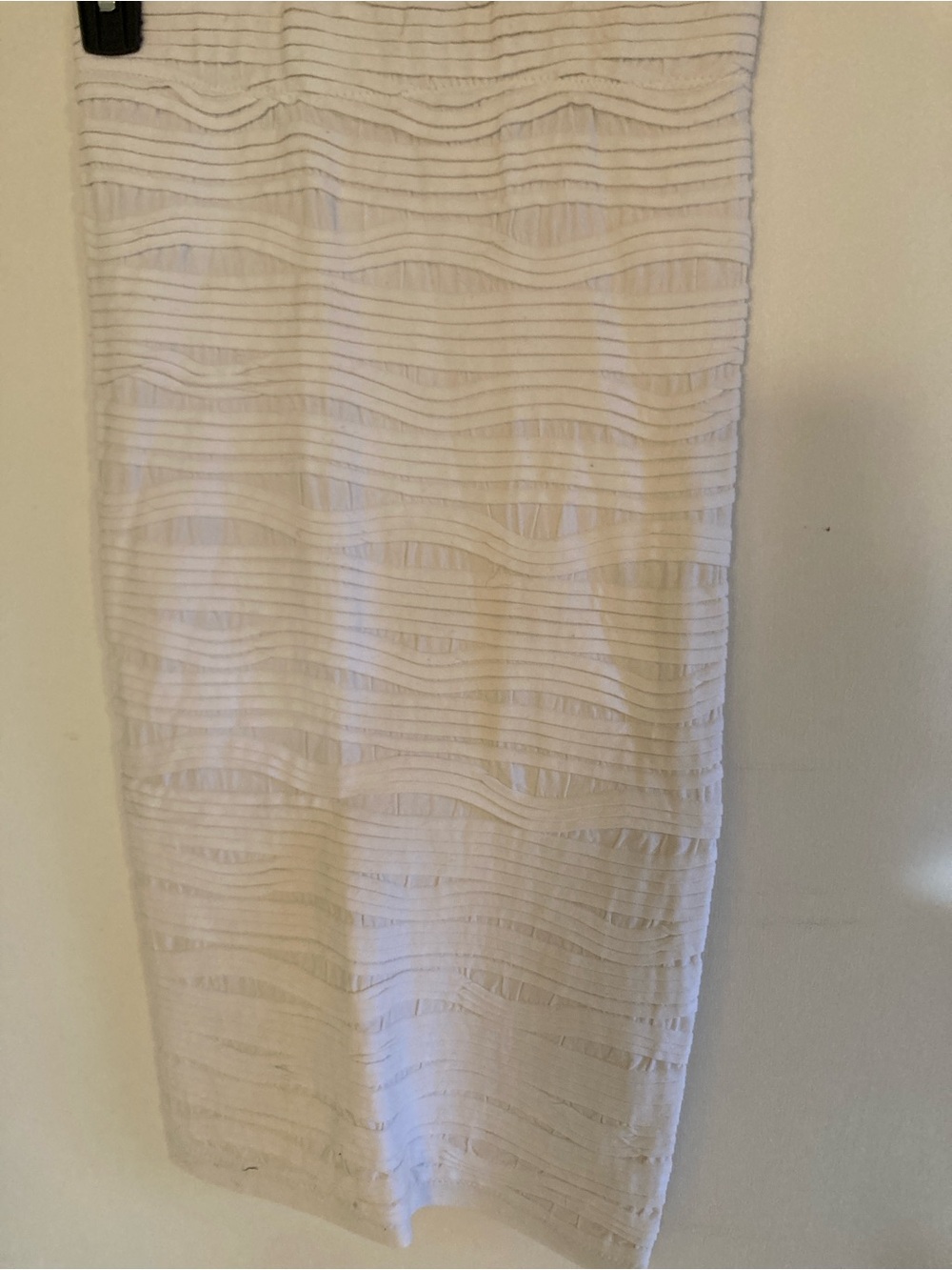 Bar III White Textured Pencil Skirt